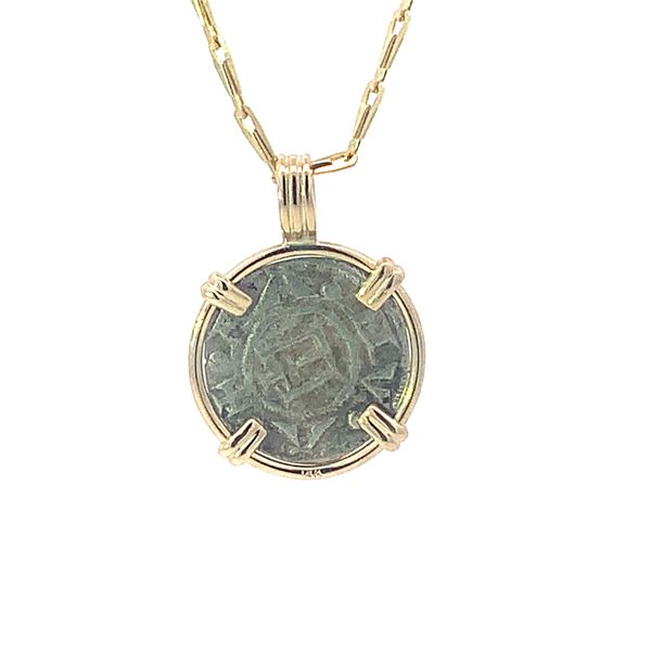 14K Crusader Coin Pendant Image 2 Blue Marlin Jewelry, Inc. Islamorada, FL