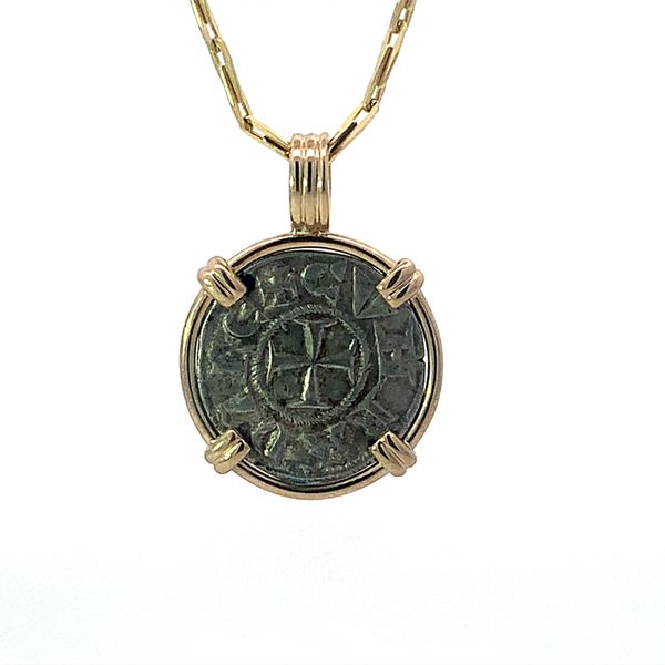 14K Crusader Coin Pendant Blue Marlin Jewelry, Inc. Islamorada, FL