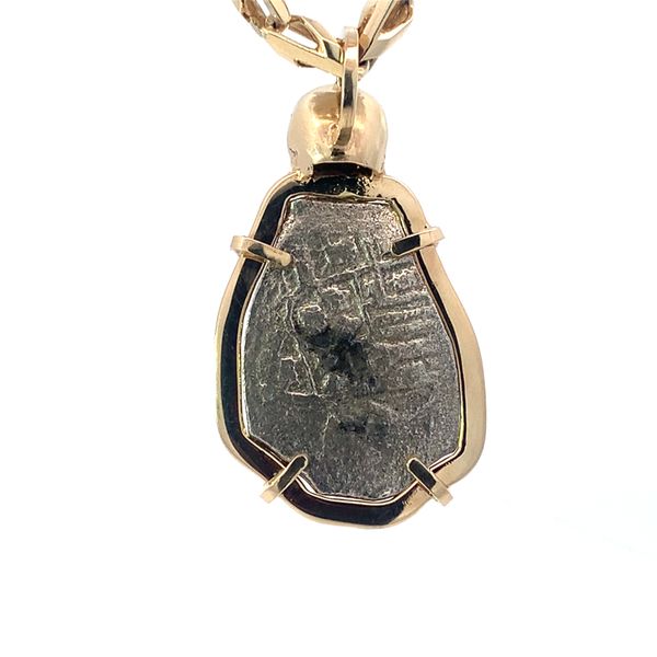 14K 1715 Coin Pendant with Emerald Image 2 Blue Marlin Jewelry, Inc. Islamorada, FL