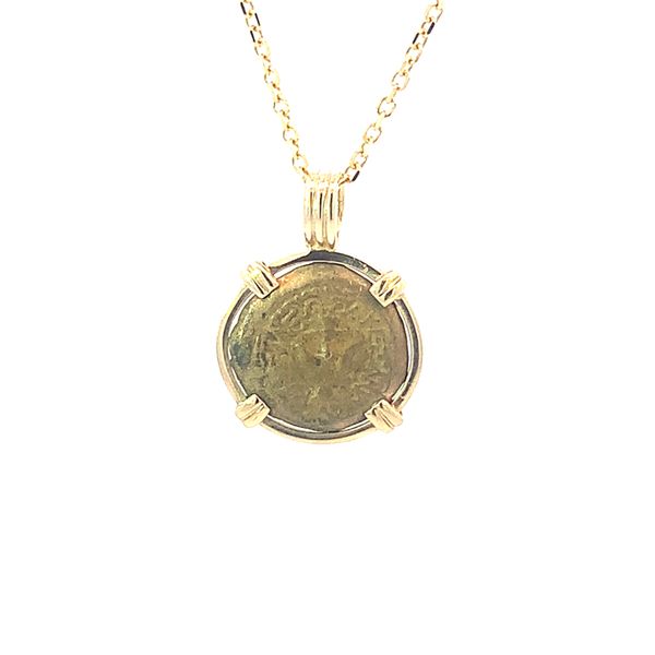 14K Widows Mite Coin Pendant Image 2 Blue Marlin Jewelry, Inc. Islamorada, FL