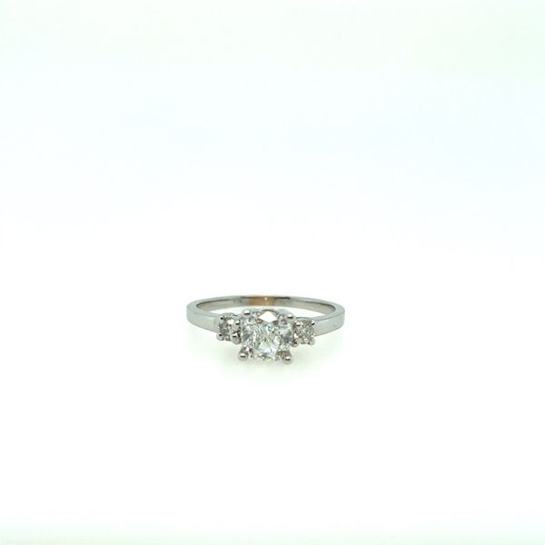 1.19tdw Diamond, Cushion Cut Engagement Ring Image 2 Blue Marlin Jewelry, Inc. Islamorada, FL