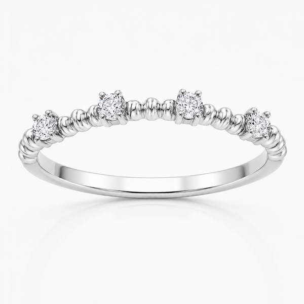 18K White Gold 0.20 ctw Anniversary Diamond Women's Wedding Band Blue Marlin Jewelry, Inc. Islamorada, FL