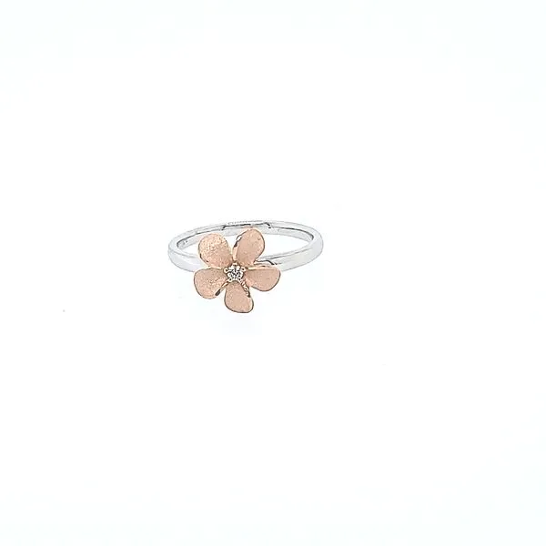 Denny Wong Plumeria Flower Ring with Diamond Blue Marlin Jewelry, Inc. Islamorada, FL