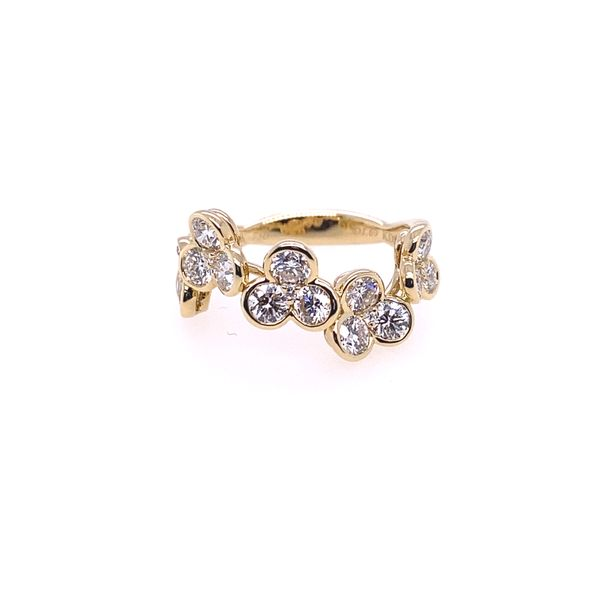 Kattan Floral Diamond Ring Image 2 Blue Marlin Jewelry, Inc. Islamorada, FL