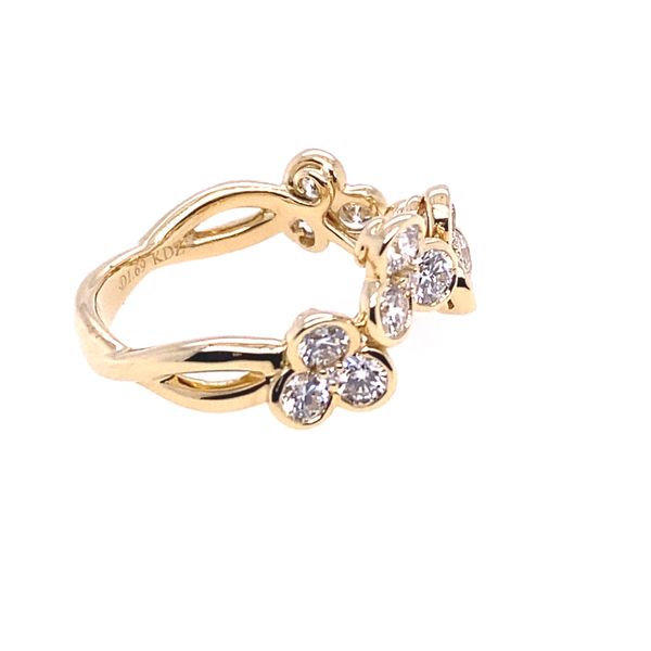 Kattan Floral Diamond Ring Image 3 Blue Marlin Jewelry, Inc. Islamorada, FL
