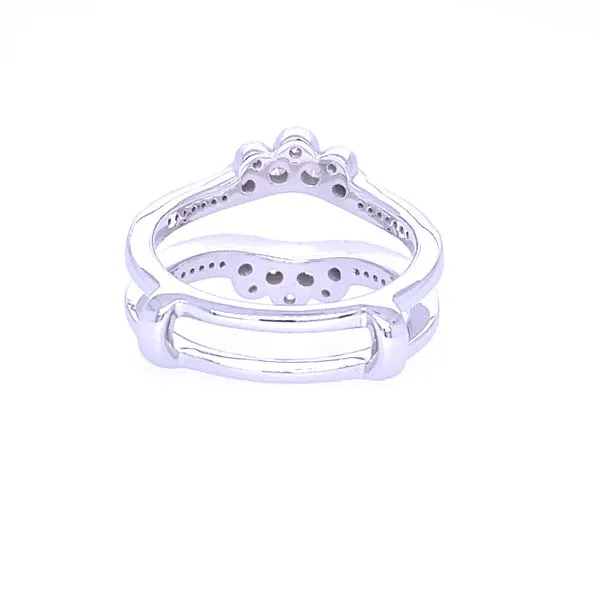 Diamond Crown Shape Jacket Wedding Band Image 3 Blue Marlin Jewelry, Inc. Islamorada, FL