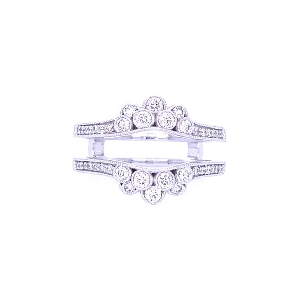 Diamond Crown Shape Jacket Wedding Band Blue Marlin Jewelry, Inc. Islamorada, FL