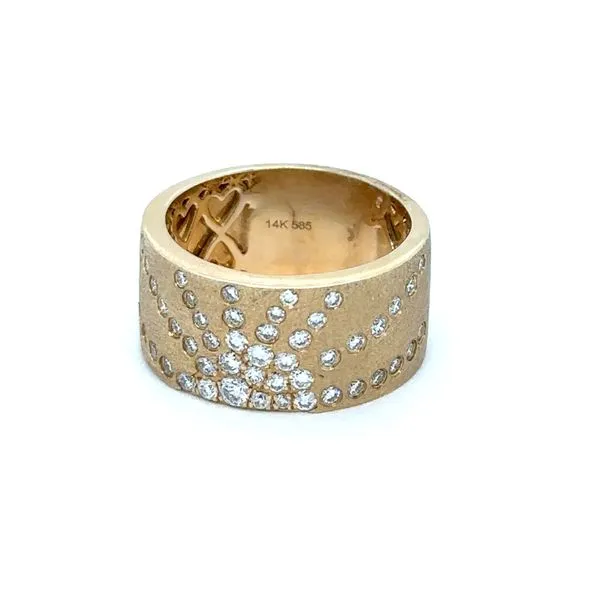 Diamond Starburst Cigar Band Ring Blue Marlin Jewelry, Inc. Islamorada, FL