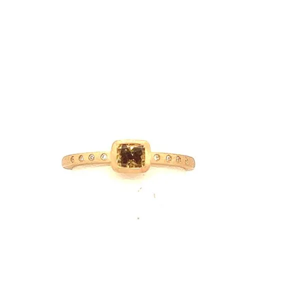 Natural Brown Cushion Diamond Ring Blue Marlin Jewelry, Inc. Islamorada, FL