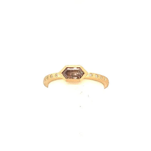 Natural Brown Diamond Hexagon Ring Blue Marlin Jewelry, Inc. Islamorada, FL