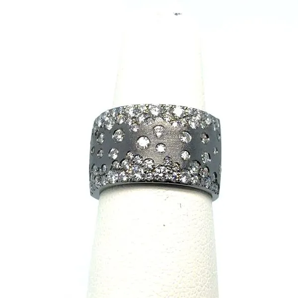 Dilamani Black Finish Wide Cigar Band Blue Marlin Jewelry, Inc. Islamorada, FL