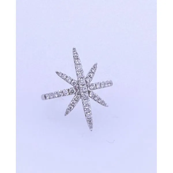 Star Ring with Diamonds Blue Marlin Jewelry, Inc. Islamorada, FL
