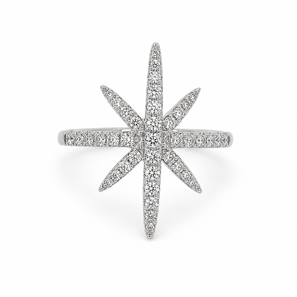 Star Ring with Diamonds Blue Marlin Jewelry, Inc. Islamorada, FL