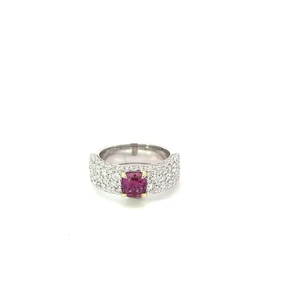 18K White Gold Diamond and Sapphire Ring Blue Marlin Jewelry, Inc. Islamorada, FL
