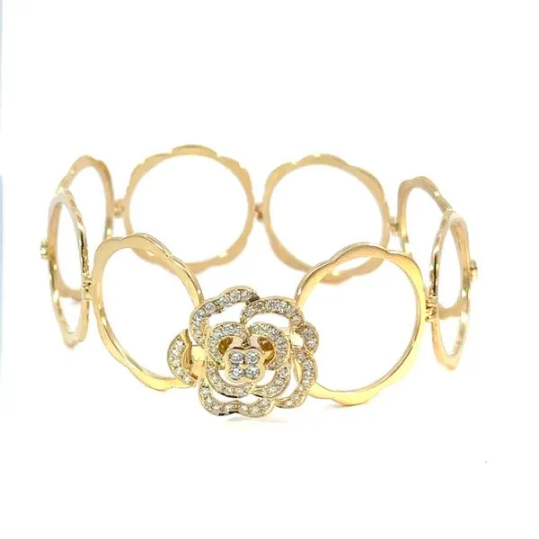 Diamond Flower Ring and Bracelet Image 2 Blue Marlin Jewelry, Inc. Islamorada, FL