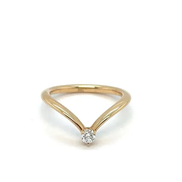 Blue Marlin Signature  V Curbed Diamond Solitaire Ring Blue Marlin Jewelry, Inc. Islamorada, FL