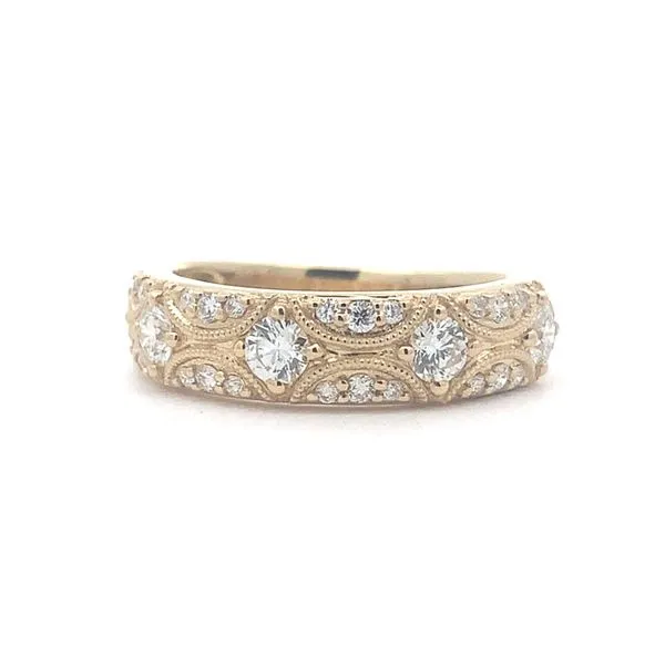 18K Diamond Millgrain Ring Blue Marlin Jewelry, Inc. Islamorada, FL