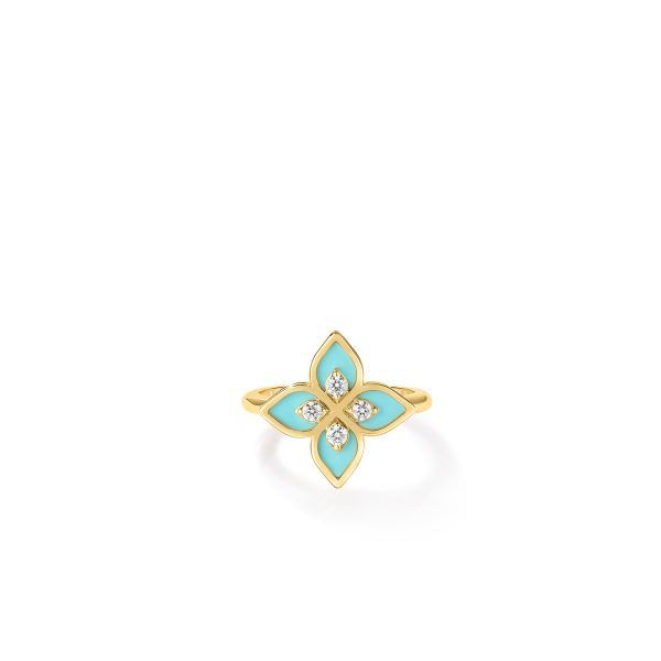 18K Yellow Gold 0.08 ctw Nature Inspired Diamond Women's Ring Blue Marlin Jewelry, Inc. Islamorada, FL