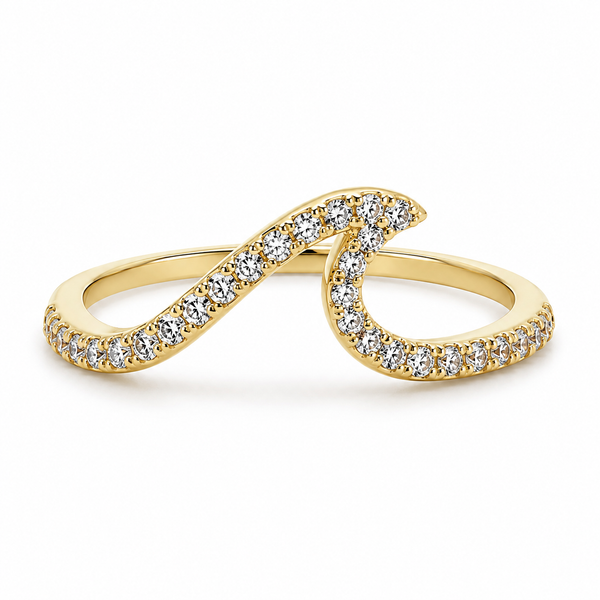 14K Diamond Wave Ring Blue Marlin Jewelry, Inc. Islamorada, FL