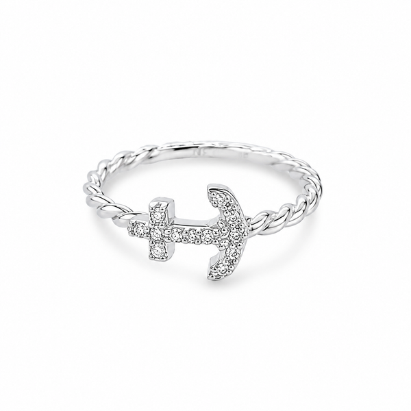 14K White Gold 0.12 ctw Free Form Diamond Women's Ring Blue Marlin Jewelry, Inc. Islamorada, FL