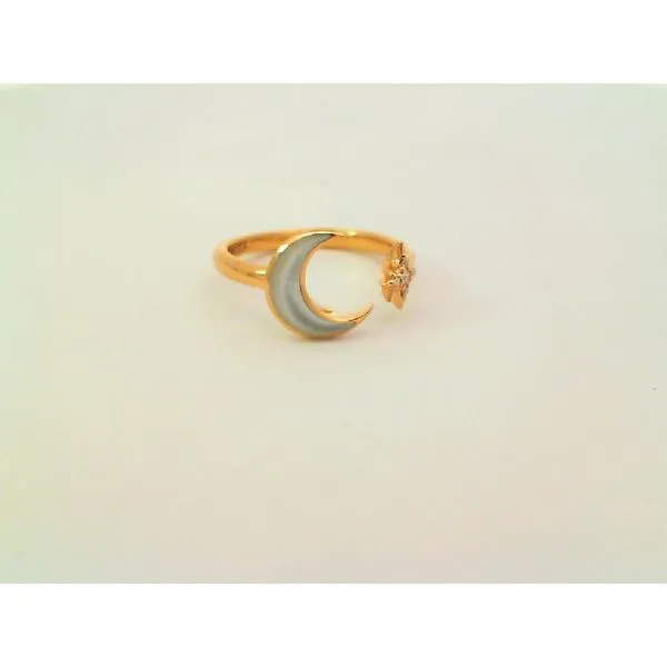 White Mother of Pearl Moon and Star Ring Blue Marlin Jewelry, Inc. Islamorada, FL
