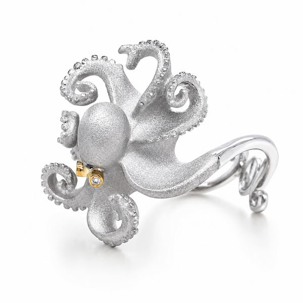 Denny Wong Silver Octopus Ring Blue Marlin Jewelry, Inc. Islamorada, FL