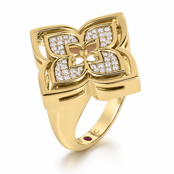18K Yellow Gold 0.25 ctw Contemporary Diamond Women's Ring Blue Marlin Jewelry, Inc. Islamorada, FL