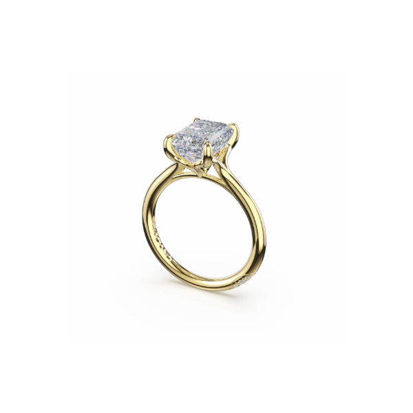 18K Yellow Gold Cathedral Semi Mount Engagement Ring Blue Marlin Jewelry, Inc. Islamorada, FL