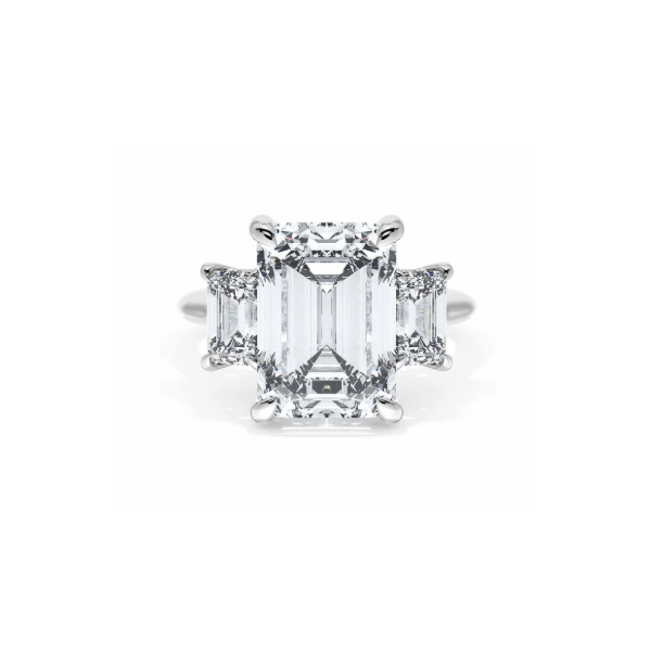 Platinum 3 Stone Semi Mount Engagement Ring Blue Marlin Jewelry, Inc. Islamorada, FL