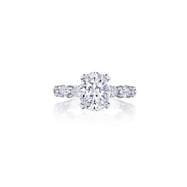 18K White Gold Classic Semi Mount Engagement Ring Blue Marlin Jewelry, Inc. Islamorada, FL