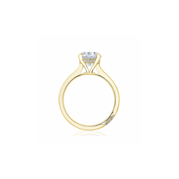 18K Yellow Gold Solitaire Semi Mount Engagement Ring Image 2 Blue Marlin Jewelry, Inc. Islamorada, FL