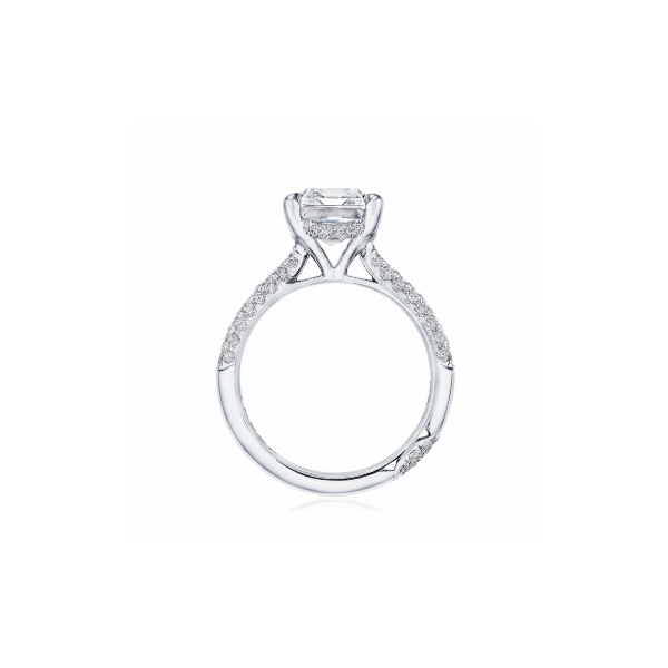 Platinum Cathedral Semi Mount Engagement Ring Image 2 Blue Marlin Jewelry, Inc. Islamorada, FL