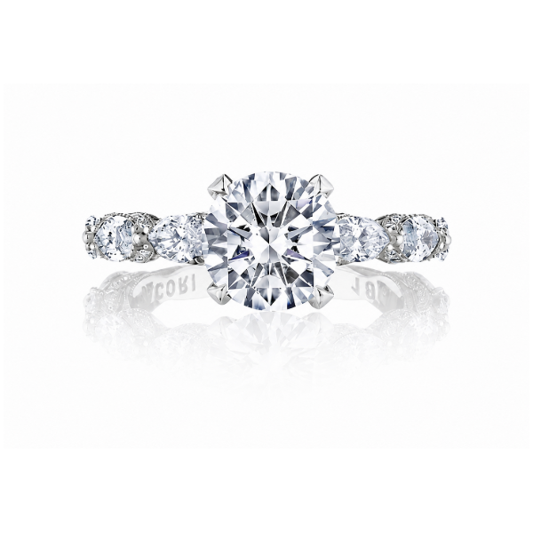 Platinum Cathedral Semi Mount Engagement Ring Blue Marlin Jewelry, Inc. Islamorada, FL