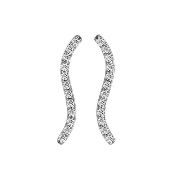Diabella S- Curve Diamond Earrings Blue Marlin Jewelry, Inc. Islamorada, FL