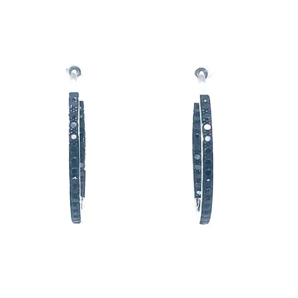 Cherie Dori Black Diamond Hoop Earrings Blue Marlin Jewelry, Inc. Islamorada, FL