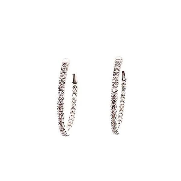 Diamond Hoop Earrings Blue Marlin Jewelry, Inc. Islamorada, FL