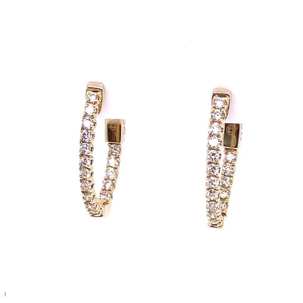 Diamond Hoop Earrings Blue Marlin Jewelry, Inc. Islamorada, FL
