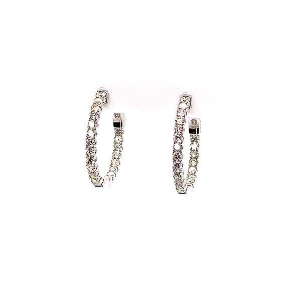 Diamond Hoop Earrings Blue Marlin Jewelry, Inc. Islamorada, FL