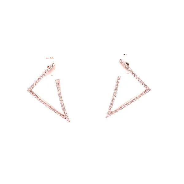 Roberto Coin Classic Diamond Triangle Earrings Blue Marlin Jewelry, Inc. Islamorada, FL