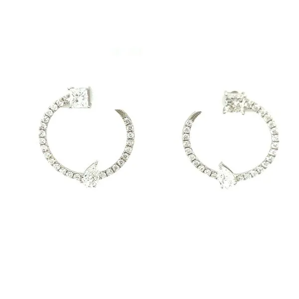 C Shape Diamond Earrings Blue Marlin Jewelry, Inc. Islamorada, FL