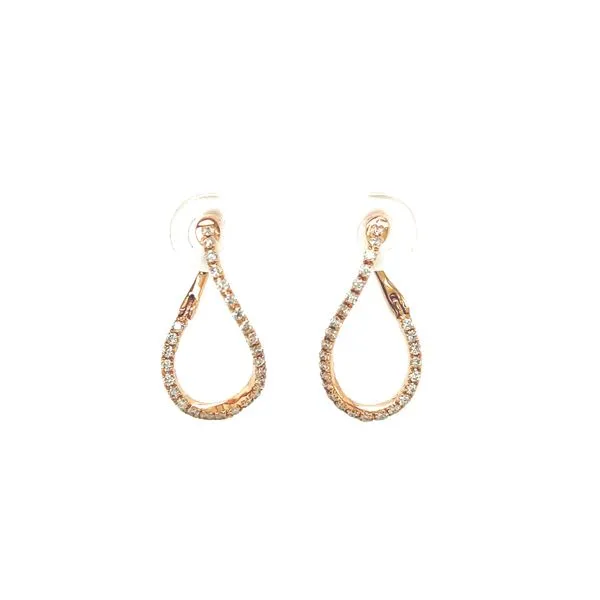 Diamond Twist Hoop Earrings Blue Marlin Jewelry, Inc. Islamorada, FL