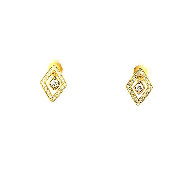 18 K Diamante DIamond Stud Earrings Blue Marlin Jewelry, Inc. Islamorada, FL