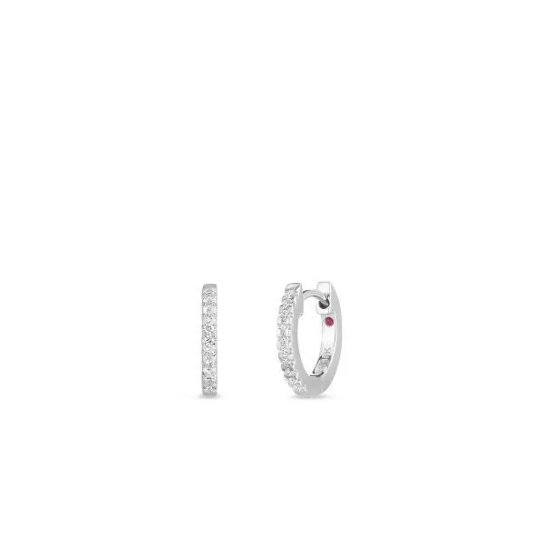 Extra Small Diamond Hoop Earrings Blue Marlin Jewelry, Inc. Islamorada, FL