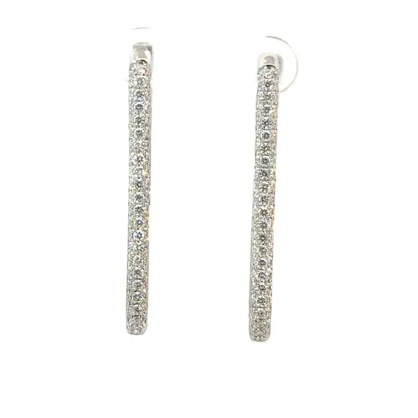 Rectangle Inside Out Diamond Earrings Image 2 Blue Marlin Jewelry, Inc. Islamorada, FL