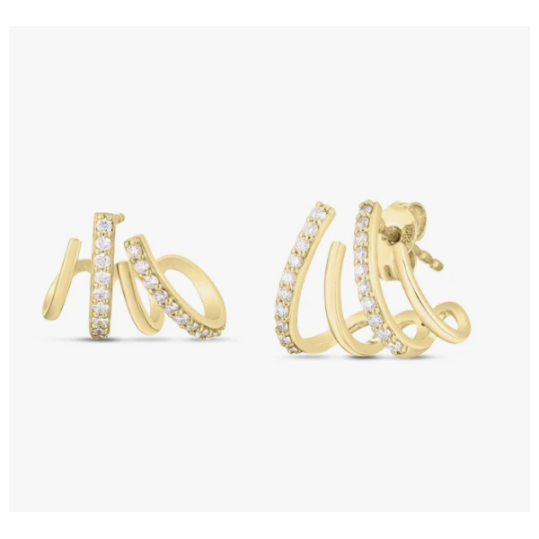 18K Yellow Gold 0.38 ctw Stud Diamond Earring Blue Marlin Jewelry, Inc. Islamorada, FL