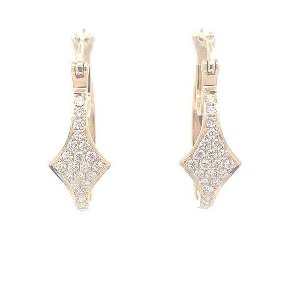 18K Diamond Hinged Earrings Blue Marlin Jewelry, Inc. Islamorada, FL