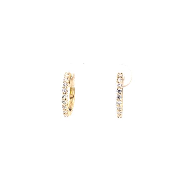 18K Diamond Hoop Earrings Blue Marlin Jewelry, Inc. Islamorada, FL