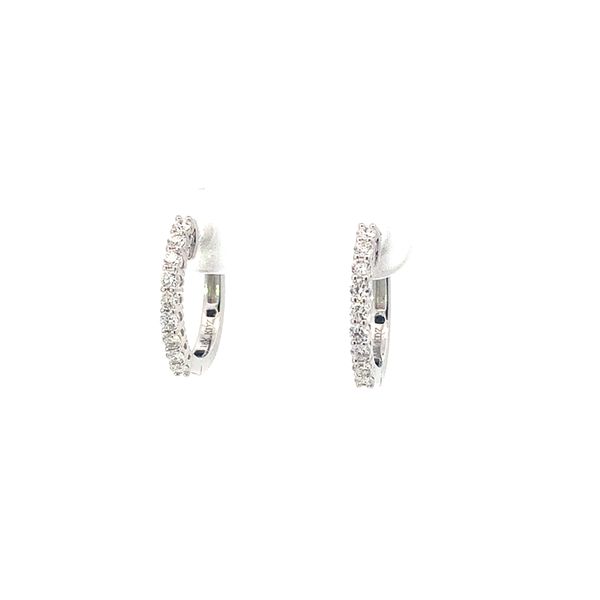 18KW Diamond Hoop Earrings Blue Marlin Jewelry, Inc. Islamorada, FL