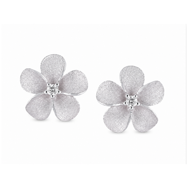 14K White Gold 0.04 ctw Stud Diamond Earring Blue Marlin Jewelry, Inc. Islamorada, FL