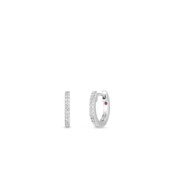 Extra Small Diamond Hoop Earrings Blue Marlin Jewelry, Inc. Islamorada, FL